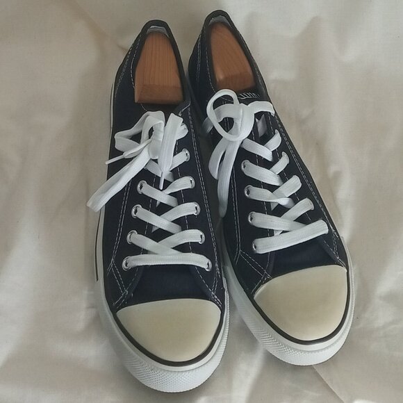 Mens OT Revolution Canvas Sneakers, Black, Size 10 M - Picture 2 of 9